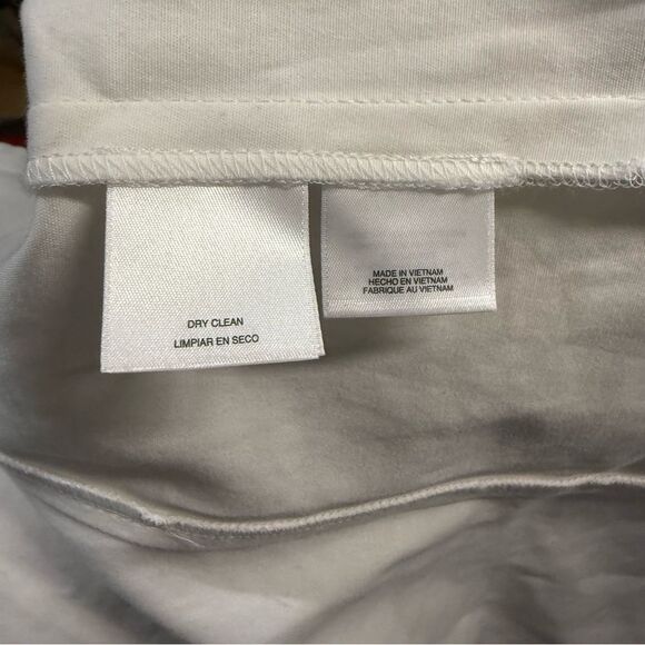 Anne Klein Creamy White Collarless Two Button Blazer Jacket Light Weight - Picture 12 of 14